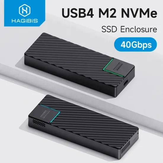 Hagibis USB 4.0 40Gbps M.2 NVMe SSD 인클로저