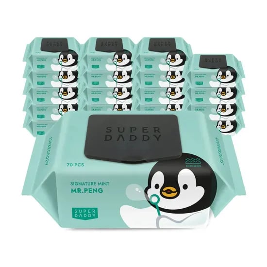 슈퍼대디 물티슈 70매 20팩 70gsm