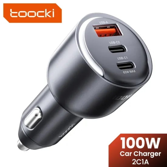 Toocki 차량용 충전기 3포트 100W