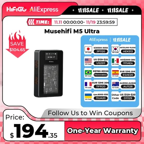 MUSEHIFI M5 울트라 포터블 DAC/AMP 외 다양