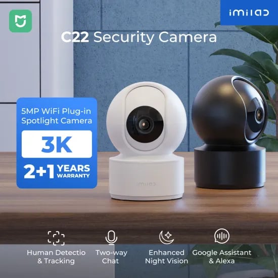 Lenovo 5MP WiFi 카메라 스마트 홈 실내 IP 카메라