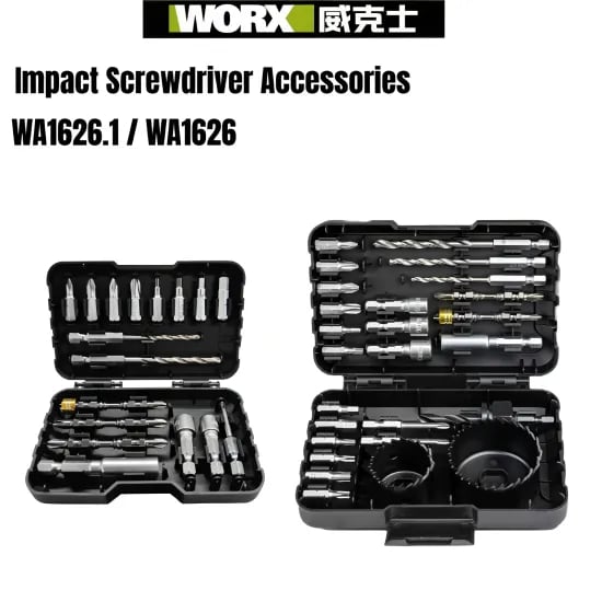 WORX 임팩트 드라이버 액세서리 배치 헤드 박스 세트 WA1626 WA1626.1