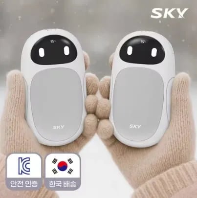 스카이 로보 2in1 C타입 충전식 손난로 15,711원 한일의료기 코지실버 탄소매트 52,723원