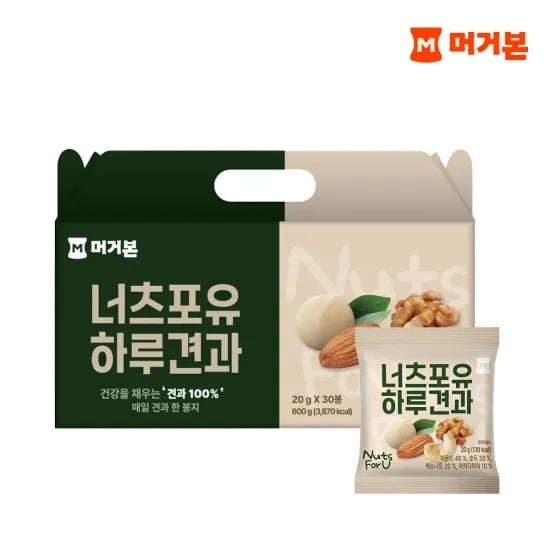 머거본 너츠포유 하루견과 600G (20G*30봉)