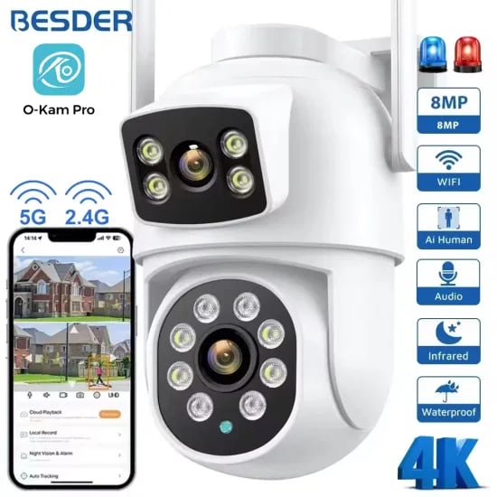 Lenovo 5MP WiFi 카메라 스마트 홈 실내 IP 카메라