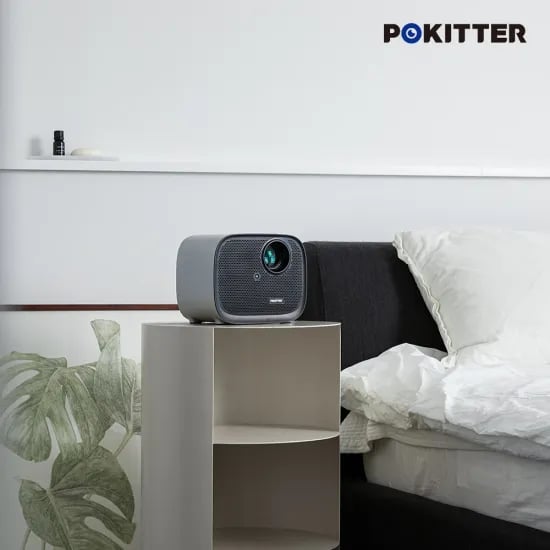 포키터 미니 빔프로젝터 캠핑용 여행용
