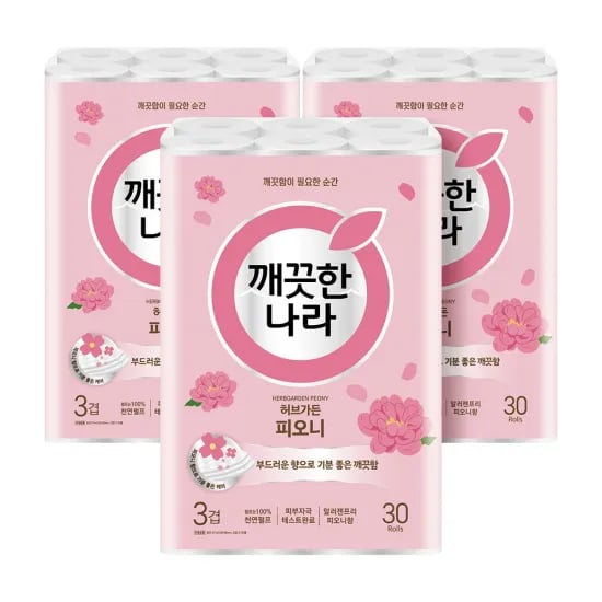 코인딜 깨끗한나라 순수 오리지널 40m 30롤 1팩 8,753원 허브가든 피오니 2