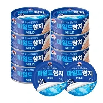사조 살코기참치 100g 12개+마일드참치 100g 12개 (25,188원) 고추참치 10개 (13,801원)