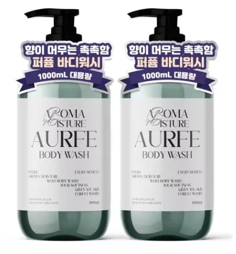 1+1 아우페 바디워시 1L(7,378원) 1+1 고보습 바디로션(7,427원/무료)