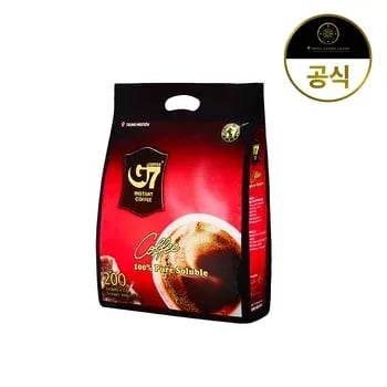 G7 베트남 커피 퓨어블랙 300개 31,366원 3in1 200개 라이트 50개 40,328원