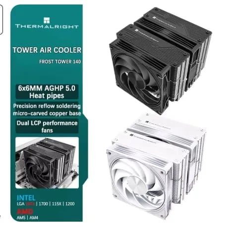 Thermalright FROST TOWER 140 7히트파이프 듀얼 공냉 쿨러 ( 74,052원/무료)