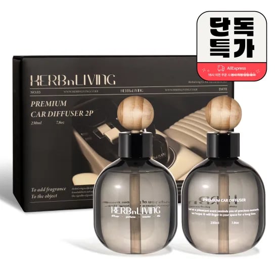 허브앤리빙 차량용 방향제230ml x 2개입(8,431원)/무배