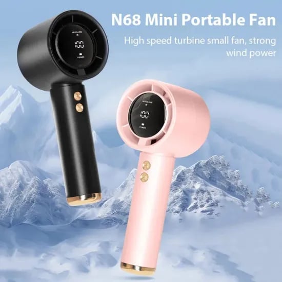 듀얼 헤드 USB 팬 360도 회전 블레이드 충전식 팬($9.26/무료)