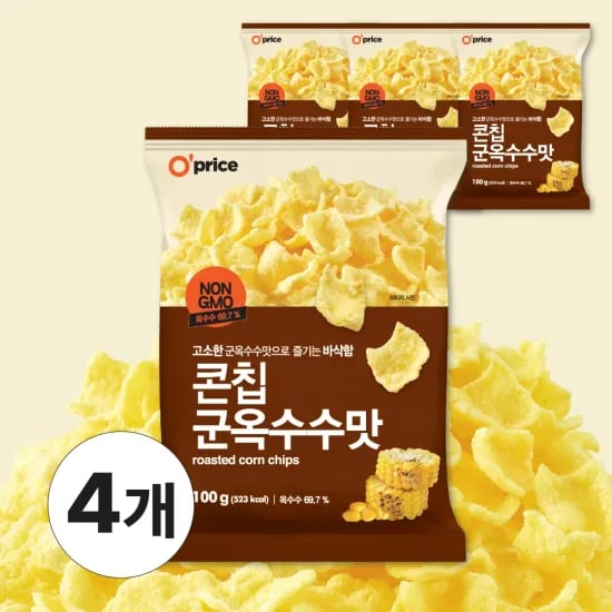 Ashley Offrice 군옥수수맛 콘칩 100g *4봉