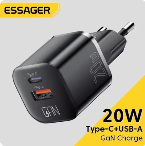 Essager 20W GaN USB C 충전기($3.49/무료)