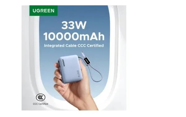 UGREEN 미니 33W 0000mAh 보조배터리 ($18.27) 무배1