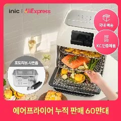 아이닉 대용량 올스텐 에어프라이어 16L 외 다양, 500g