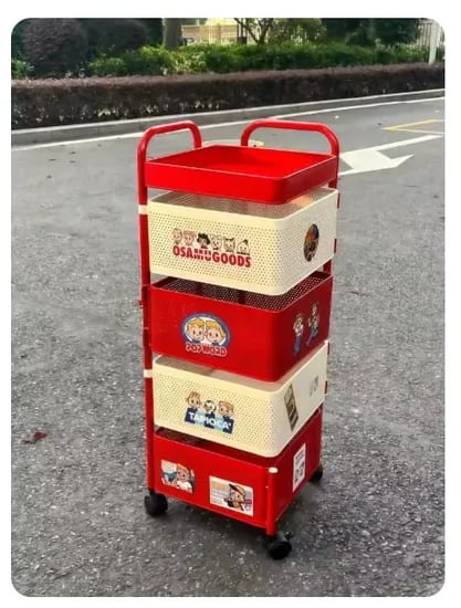 회전식 가정용 수납 카트, 고급스러운 디자인, 화장품 및 간식 정리함(7,245원) 무배