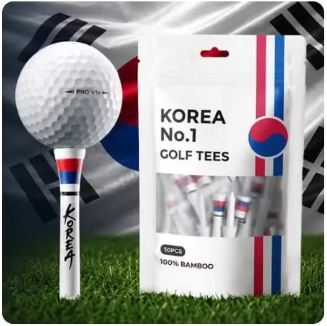 코리아 국가대표 높이조절 대나무 골프티 (우드티/롱티/숏티) 외 다양, 총 20개