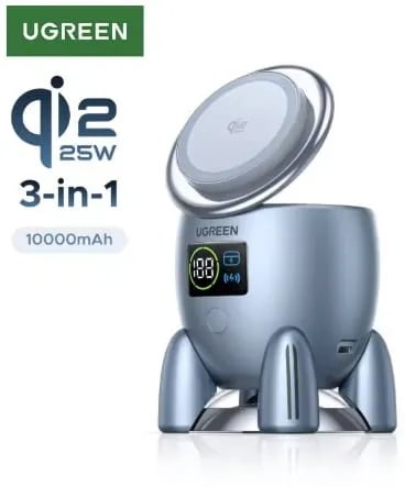 유그린 Qi2 3-in-1 10000mAh 무선충전 보조배터리