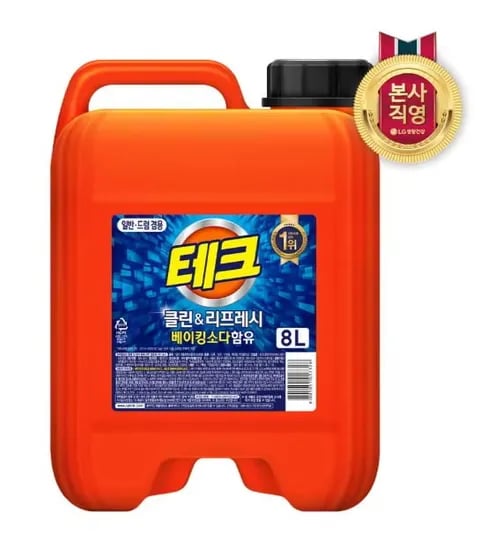 테크 클린앤리프레시 대용량 8L