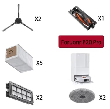 JONR P20 Pro 로봇청소기 액세서리 5종 세트 12개