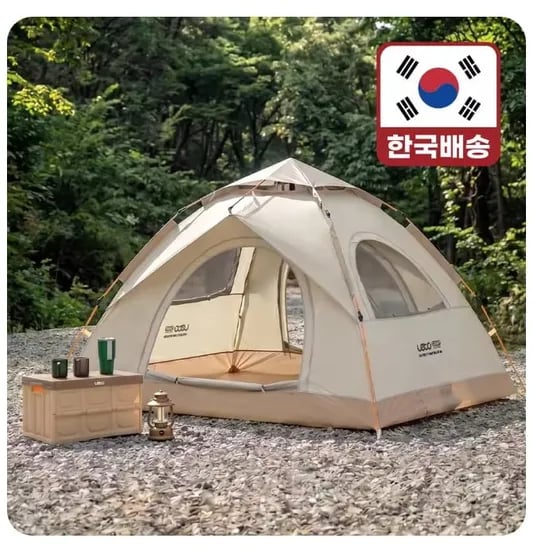 레토 육각돔 원터치 텐트 레토 경량 접이식 캠핑 의자 2개