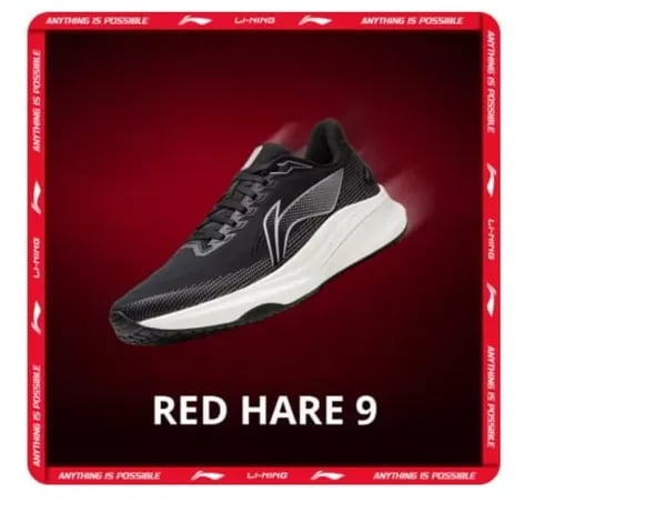 Li-Ning 남성용 RED HARE 9 레이싱 미끄럼방지 러닝화