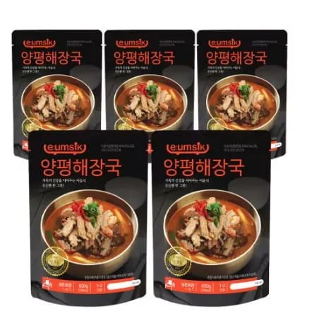 청우식품 이음식 양평해장국 800g 5개 ($0.18)무배1