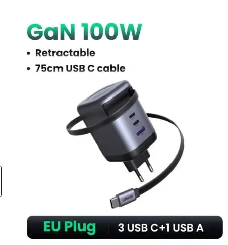 UGREEN 00W GaN 충전기 ($24.45무료)1