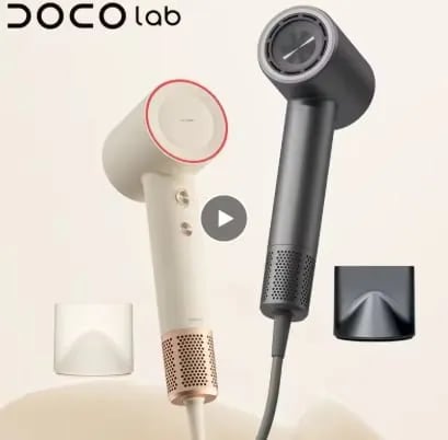 DOCO 헤어 드라이어 고속 75m/s 2억 개 음이온 헤어 케어($9.68/무배)