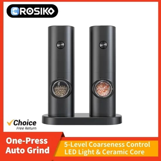 CROSIKO KYMQ-14 전동 소금/후추 조미료 분쇄기($6.3), Fiizreal RVS01 스마트 RV 레벨링 네비게이터($41.07)