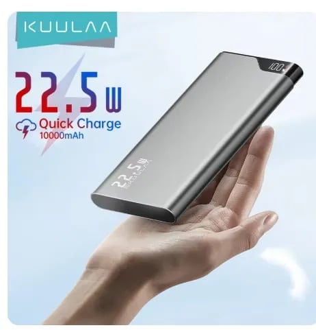 KUULAA 22.5W 휴대용 보조배터리10000mAh ($13.11/무료)
