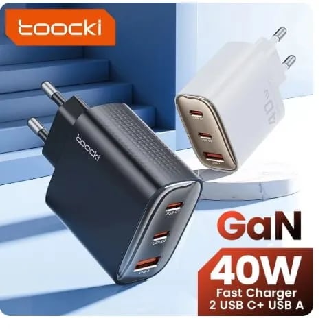 한국플러그 Toocki 40W GaN USB 충전기 타입 C ($4.91/무료)