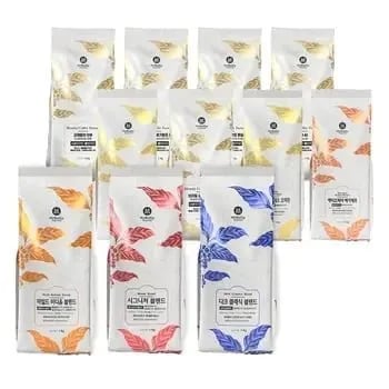 원두특가) 에티오피아 시다모 G2 500g(13,261원) 콜롬비아 수프리모 500g(13,261원) 브라질 세하도 500g(12,460원) 과테말라 SHB(14,418원)