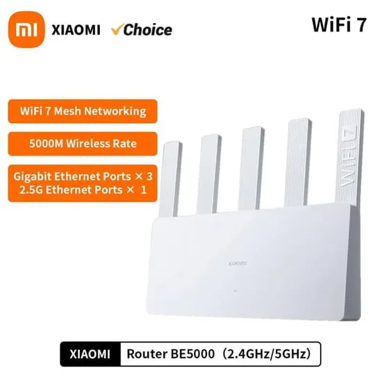 XIAOMI 라우터 BE3600($27), 신형 BE5000($39)/무료