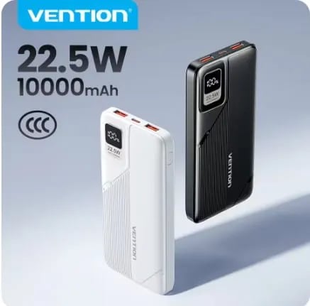 CCC 인증 Vention 보조배터리 10000mAh 22.5W ($10.77/무료)