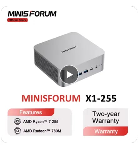 미니스포럼 AI X- 255 미니PC ($323.46)무배1