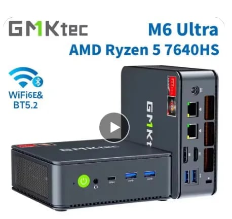 GMKtec M6 Ultra 게이밍 미니 PC ($163.13), FIREBAT F1 미니 PC ($298.21)무배