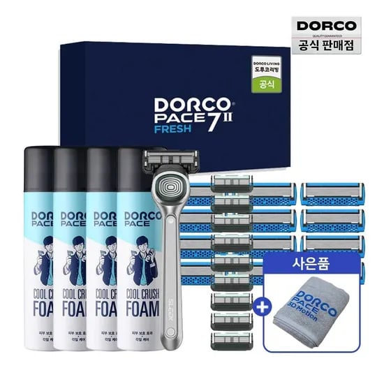 도루코 페이스 쿨 크러쉬 쉐이빙폼 250ml 4개 + 수건 증정