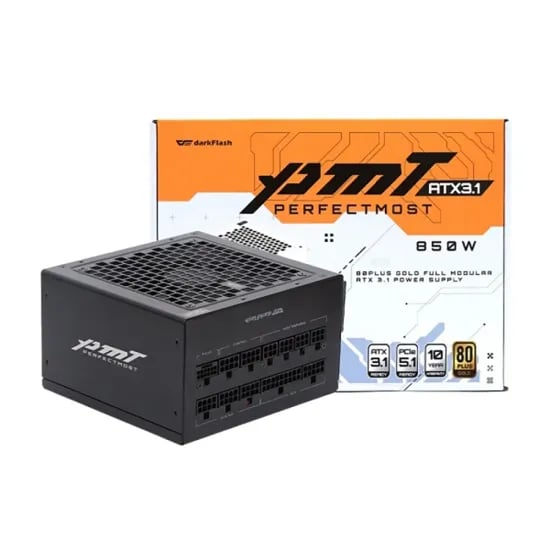 다크플래쉬 퍼펙트모스트 850W 80PLUS GOLD 풀모듈러 ATX3.1 (블랙)