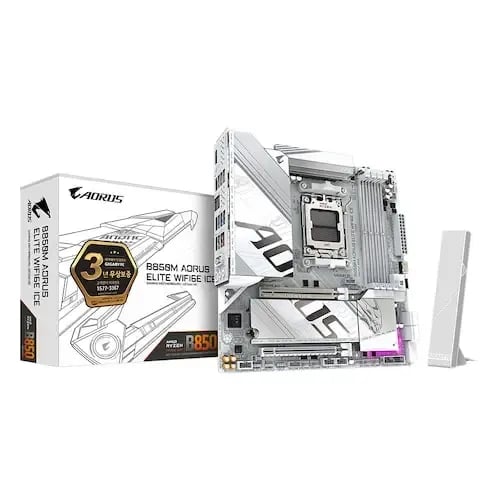 GIGABYTE B850M AORUS ELITE WIFI6E ICE (토스, 후기이벤트 2만)