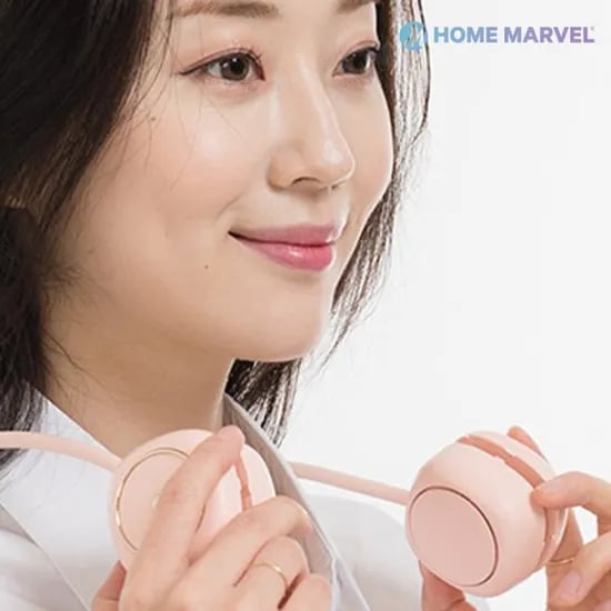 홈마블 넥밴드 선풍기 목걸이 미니 선풍기 목 무선 선풍기 휴대용 경량 소형 목에거는 선풍기