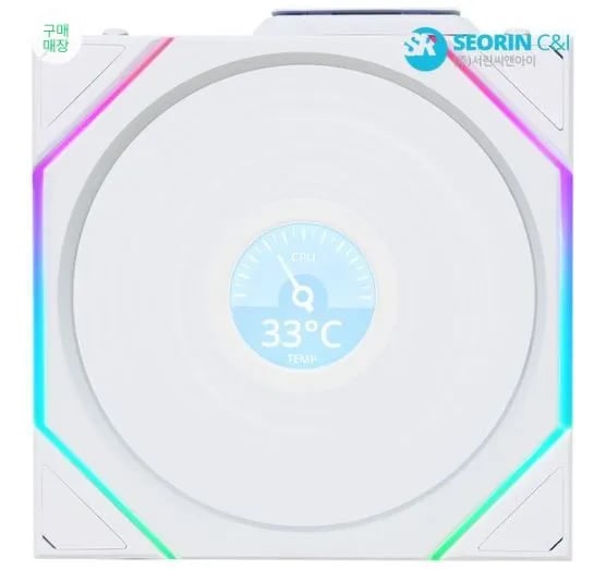 리안리 서린공식 LIAN LI UNI FAN TL Wireless LCD 120 화이트 1팩