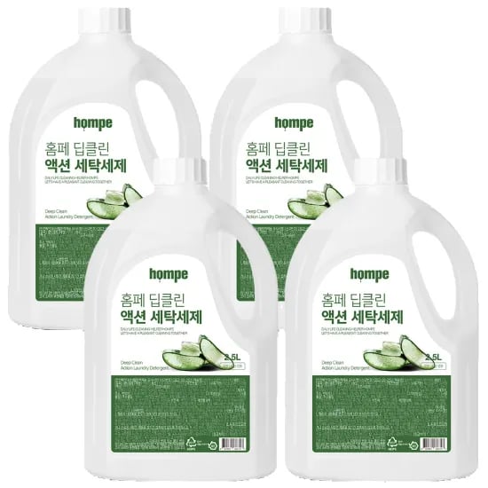 홈페 딥클린 액션 세탁세제 2.5L x 4개