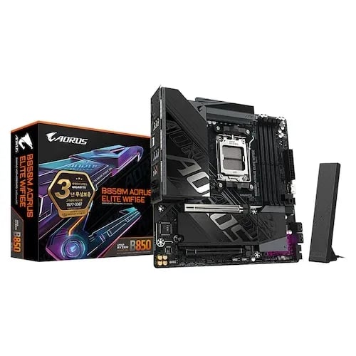 GIGABYTE B850M AORUS ELITE WIFI6E (체감가 200,490)