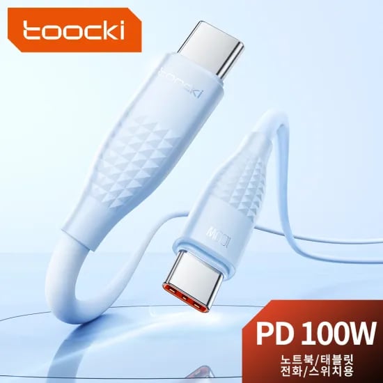 Toocki  100W USB C to C타입 케이블  2미터 - 2개