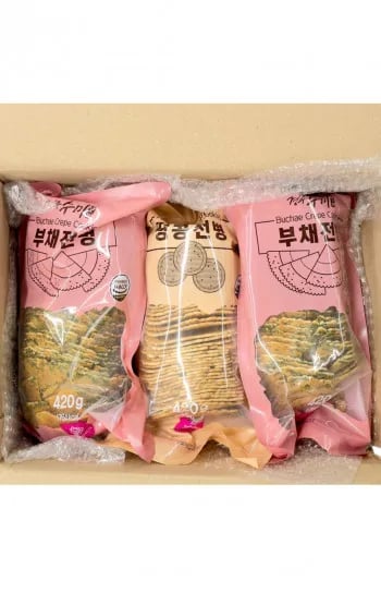 수미가 부채파래전병 420g 2개 + 땅콩전병 420g