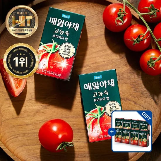 매일야채 고농축 토마토의 힘 125ml 24팩+8팩 추가증정