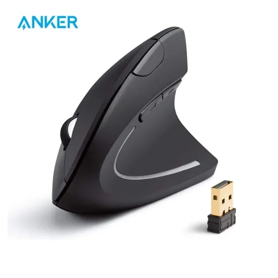 Anker 2.4G 무선 수직 인체공학적 광 마우스